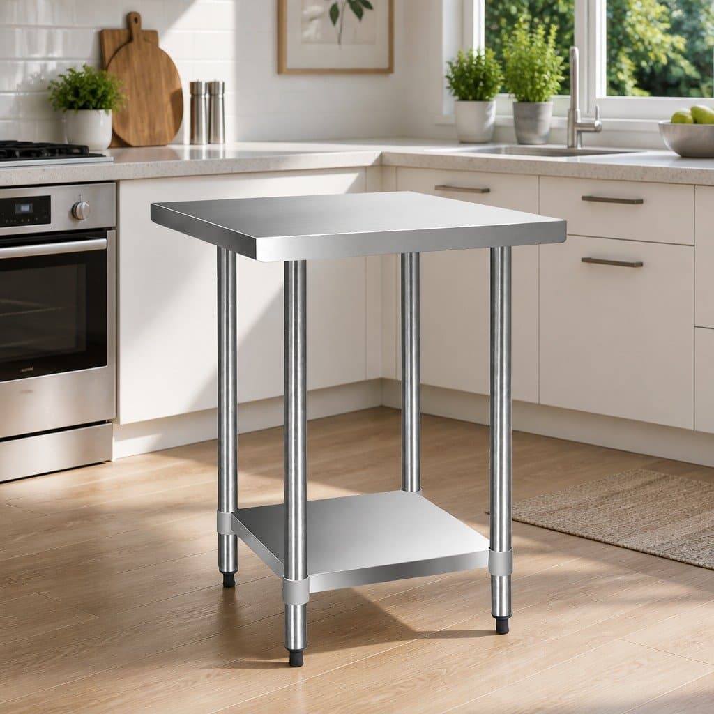 Commercial Grade Stainless Steel Kitchen Bench 760x760mm