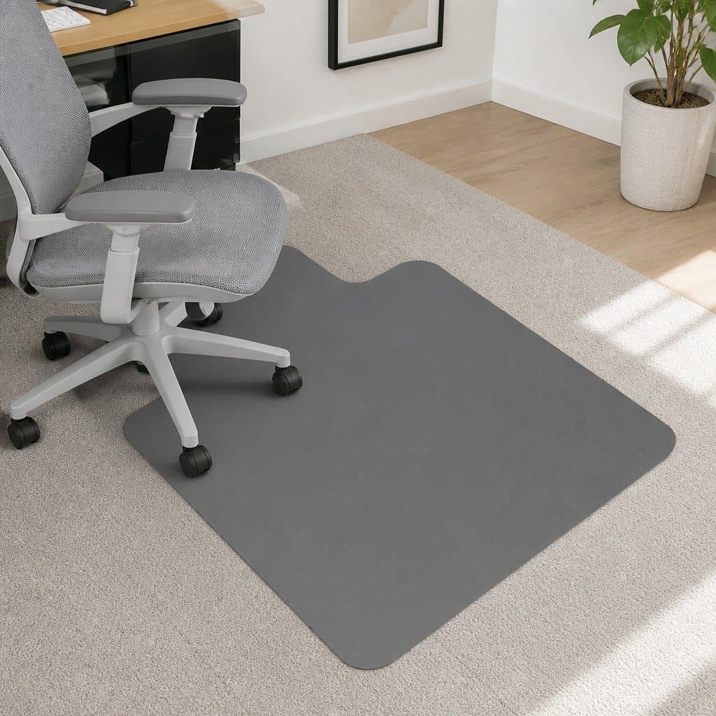 Hard Floor Chair Mat 135cm x 114cm with Gripper Back