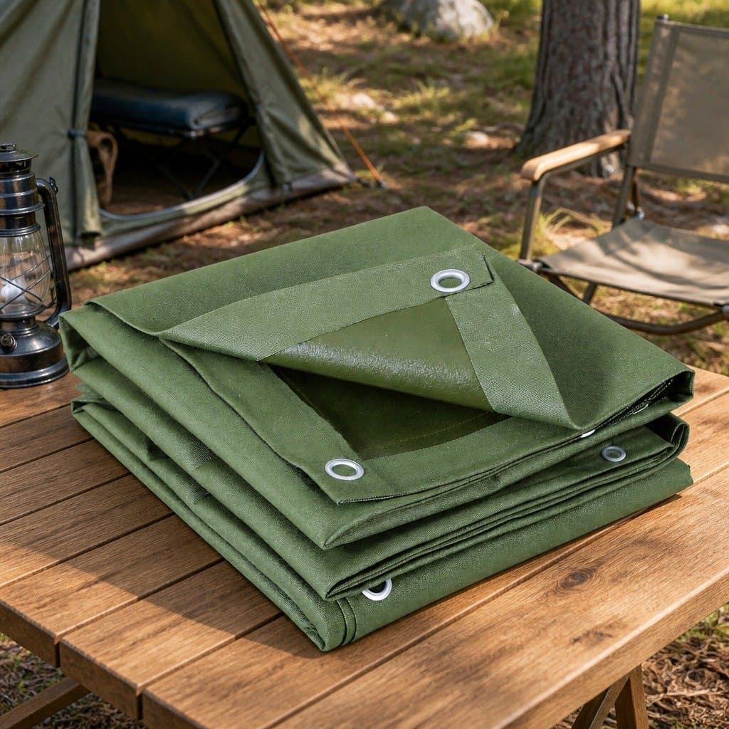 2x3m Heavy Duty Canvas Tarp for Outdoor Use