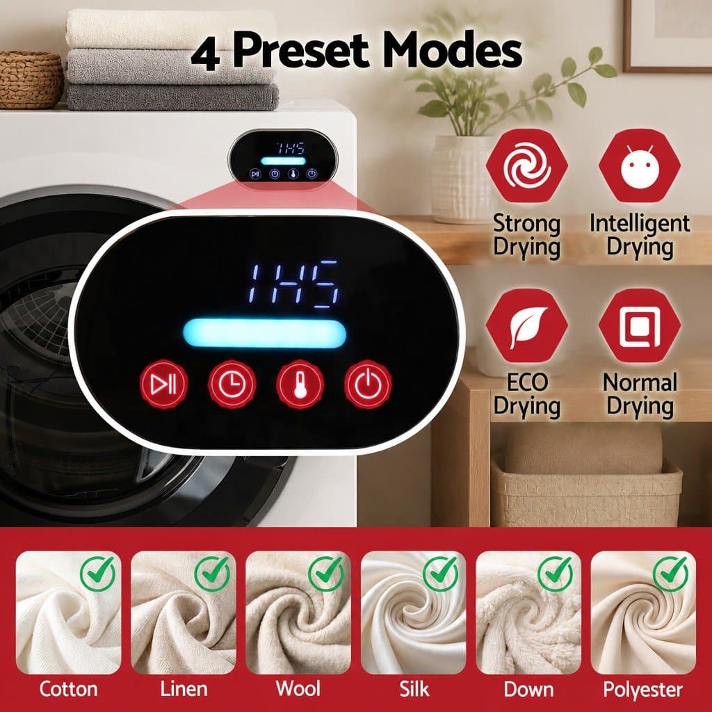 6kg Tumble Dryer with Touch Screen Controls