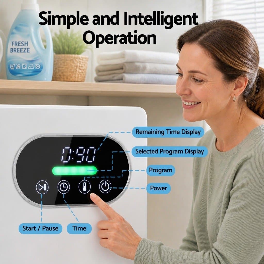 6kg Tumble Dryer with Touch Screen Controls