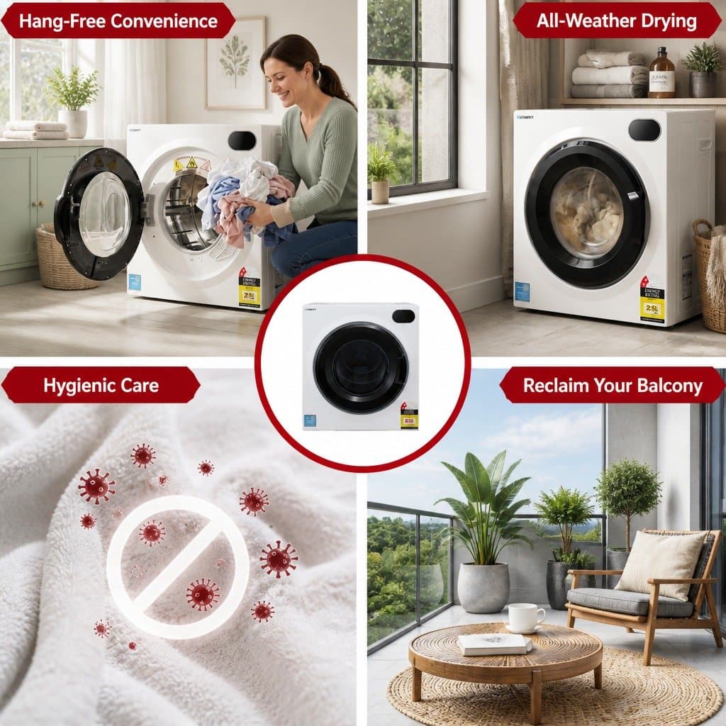 6kg Tumble Dryer with Touch Screen Controls