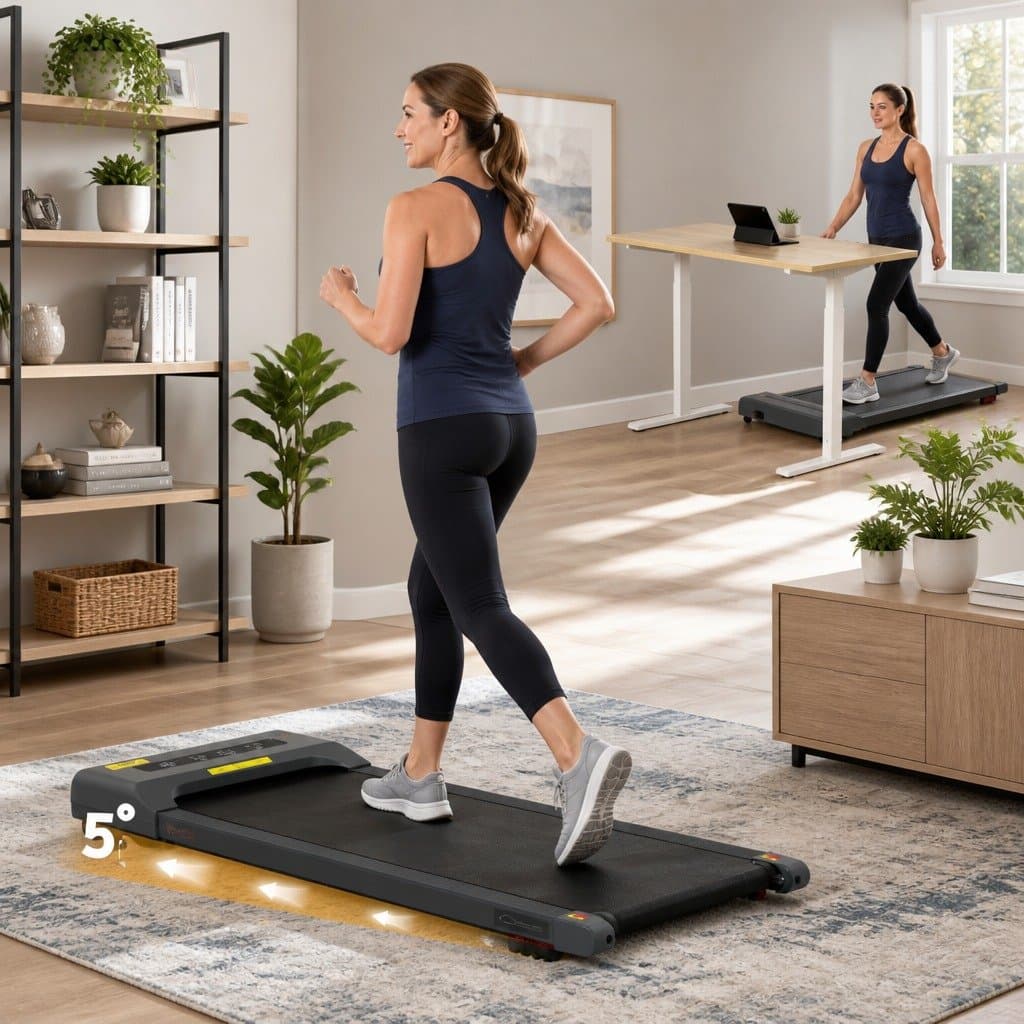 Electric Walking Pad Treadmill for Home Gym