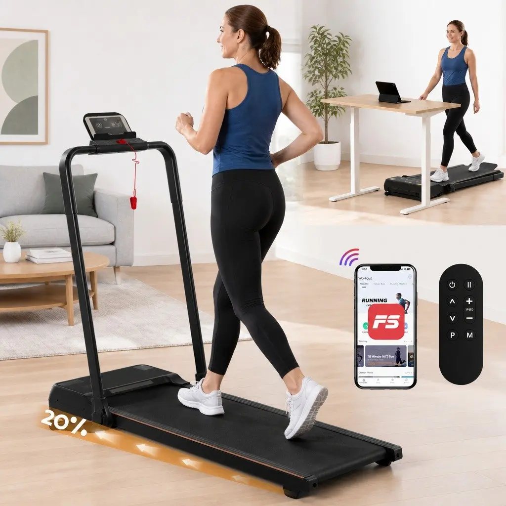 3 in 1 Walking Pad Treadmill with Auto Incline