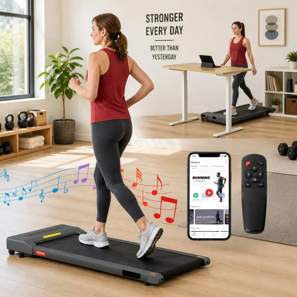 Electric Walking Pad Treadmill for Home Gym
