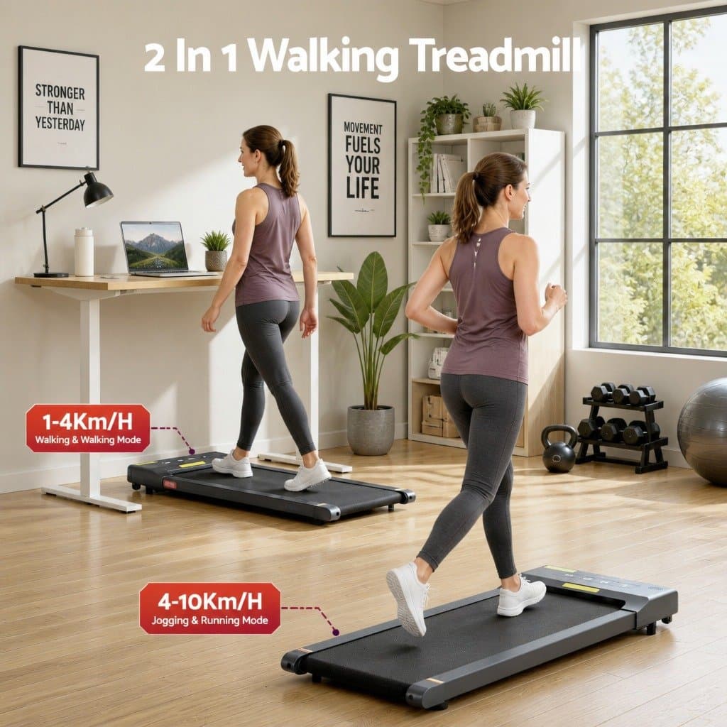Electric Walking Pad Treadmill for Home Gym