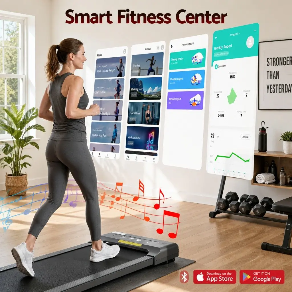 Electric Walking Pad Treadmill for Home Gym