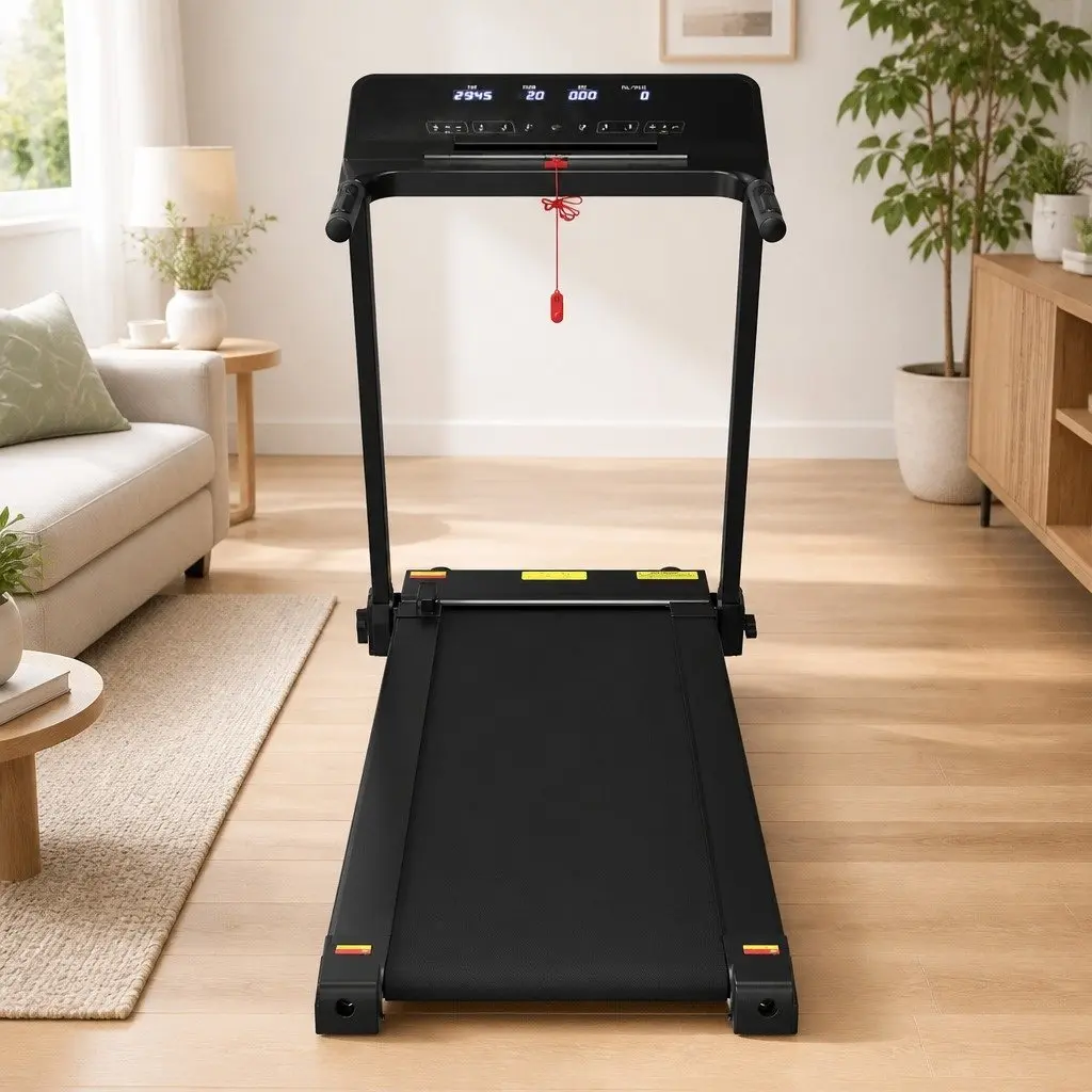 Foldable Electric Treadmill with LCD Display
