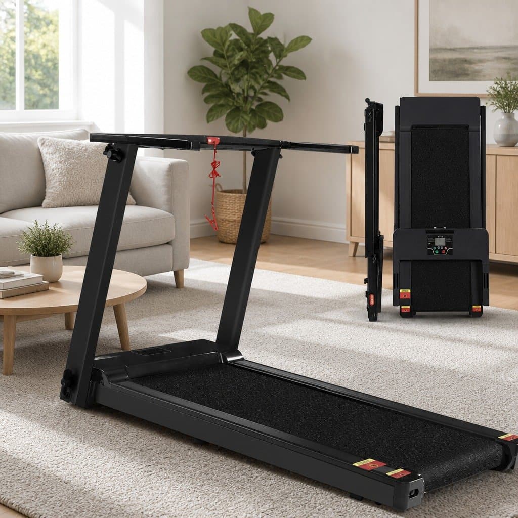 Foldable Electric Treadmill for Home Fitness