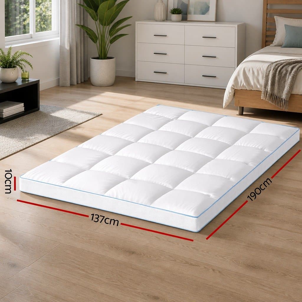 Pillowtop Mattress Topper 10cm Thick for Double Bed