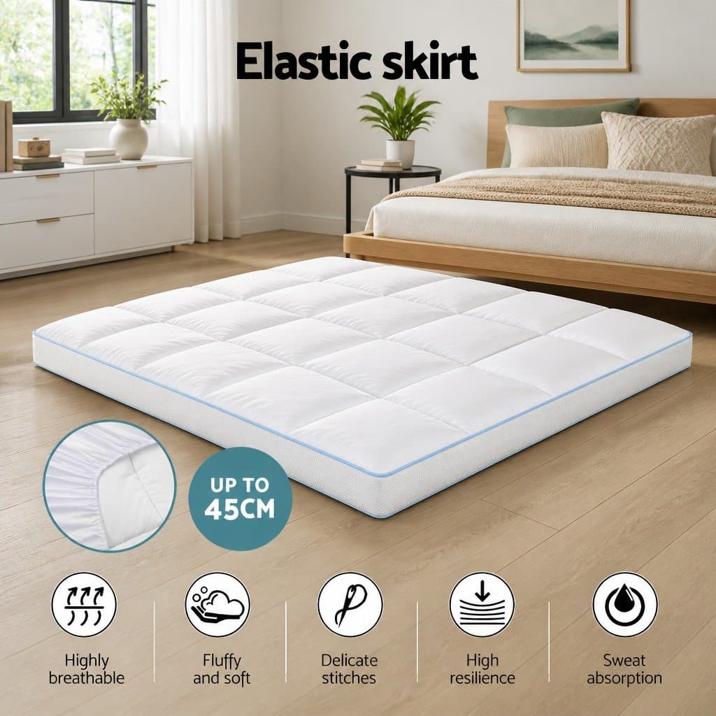 Pillowtop Mattress Topper 10cm Thick for Double Bed