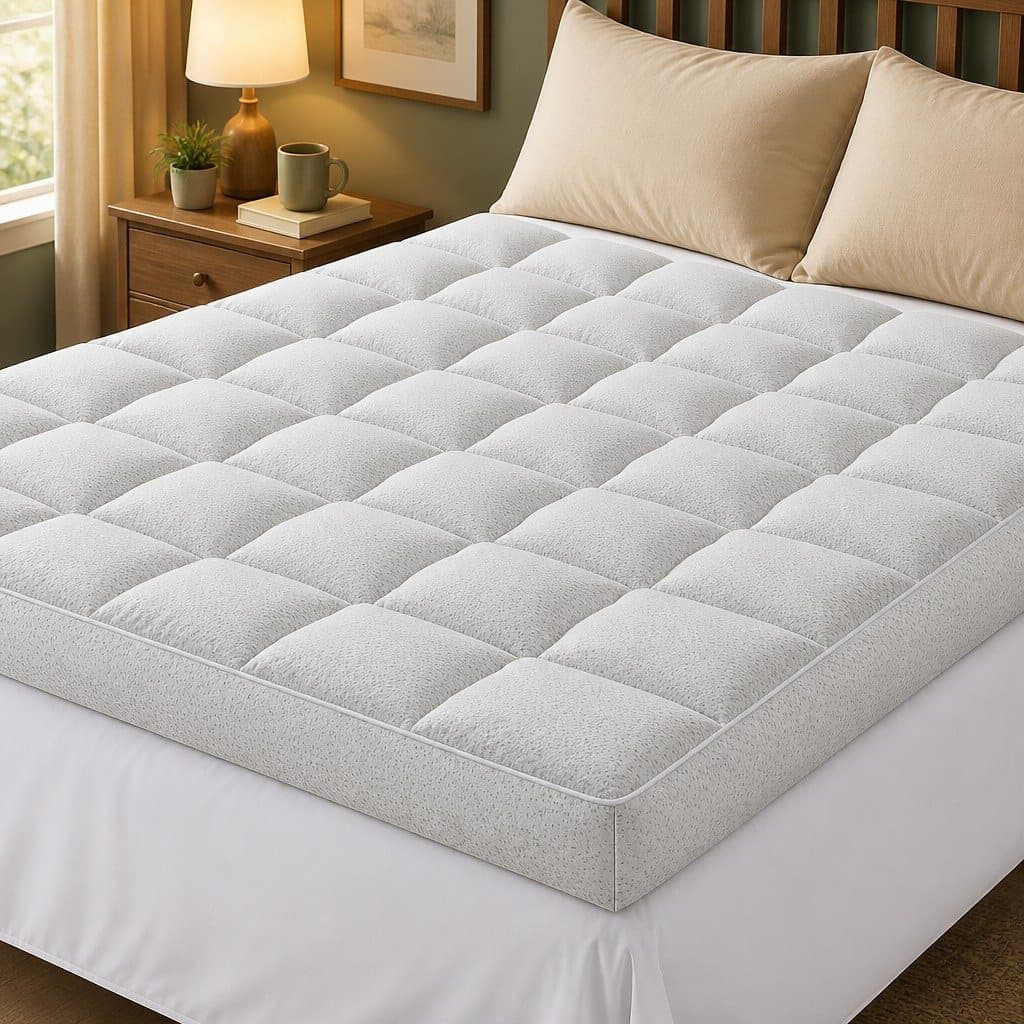 11cm Pillowtop Mattress Topper with Bamboo Cover