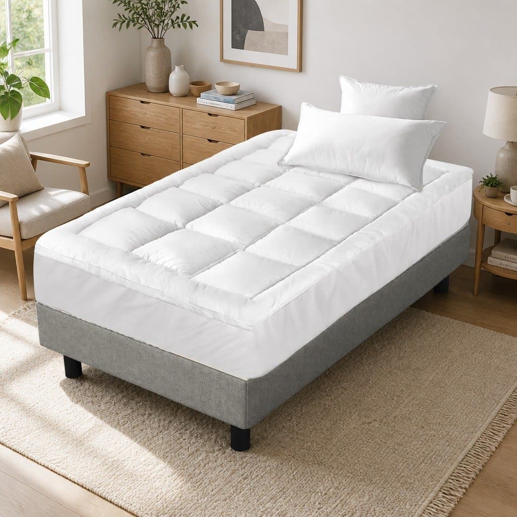 5cm Bamboo Microfibre Pillowtop Mattress Topper