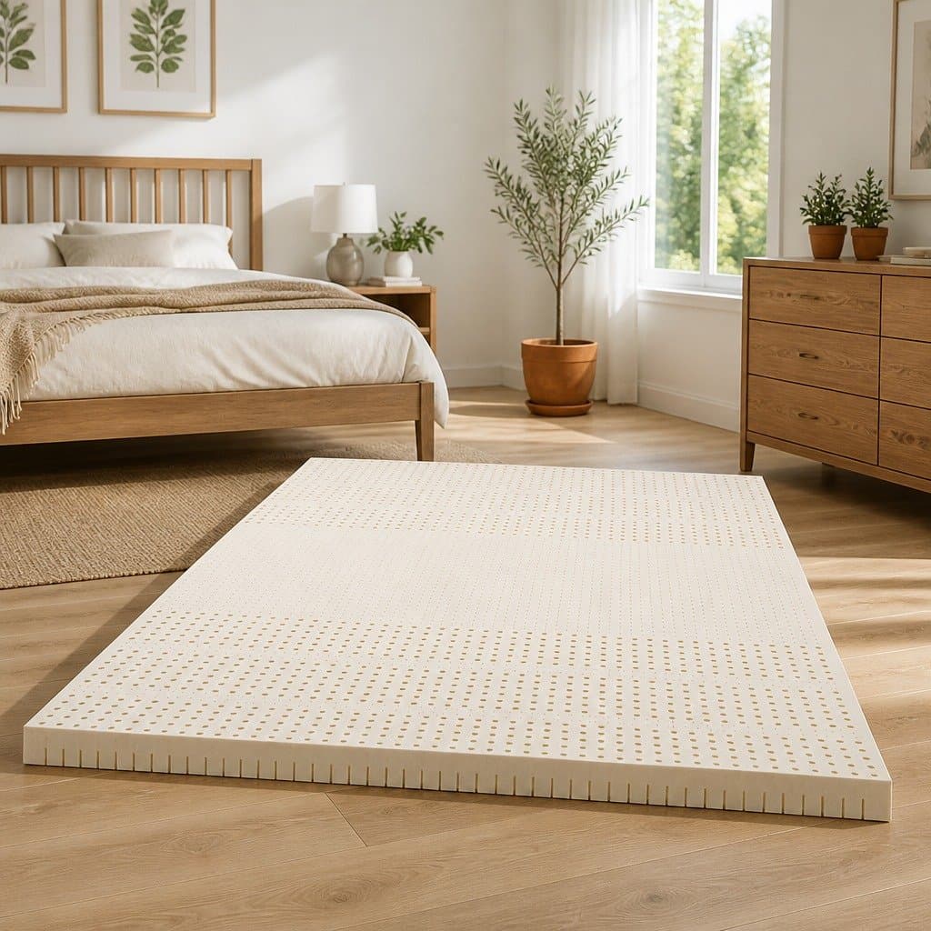 7-Zone Pressure Relief Latex Mattress Topper Double 7.5cm
