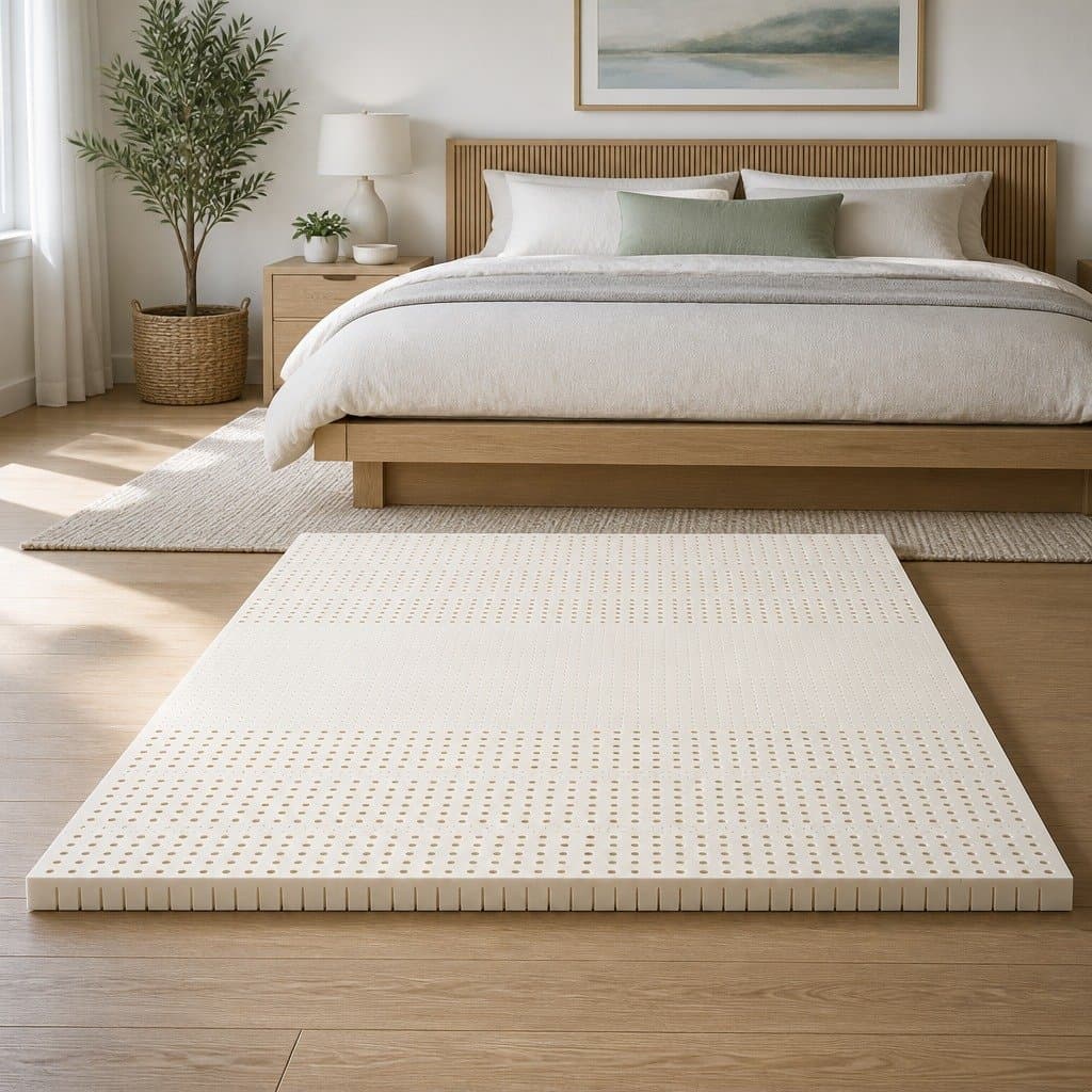 5cm King Size Latex Mattress Topper with 7 Zones