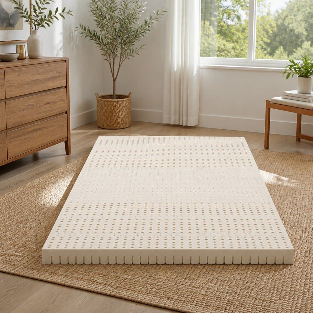 Latex Mattress Topper 7.5cm Thick with 7-Zone Support