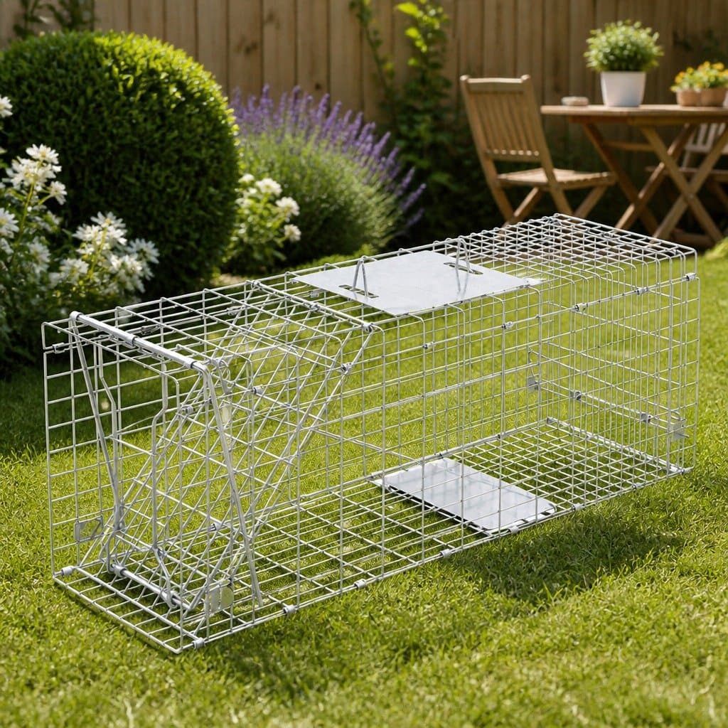 Humane Animal Trap Cage 94x34cm with Locking System