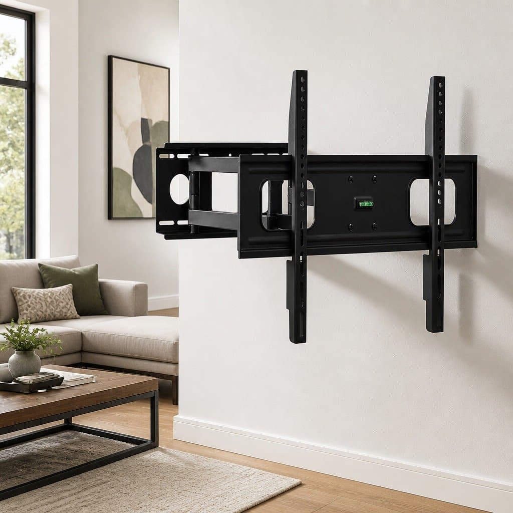 TV Wall Mount Bracket 32"-70" LED LCD Full Motion Tilt Swivel Adjustable Black