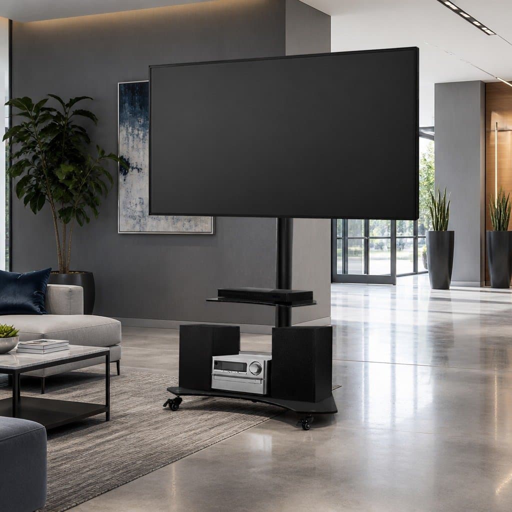 Mobile TV Stand for 32"-70" Screens