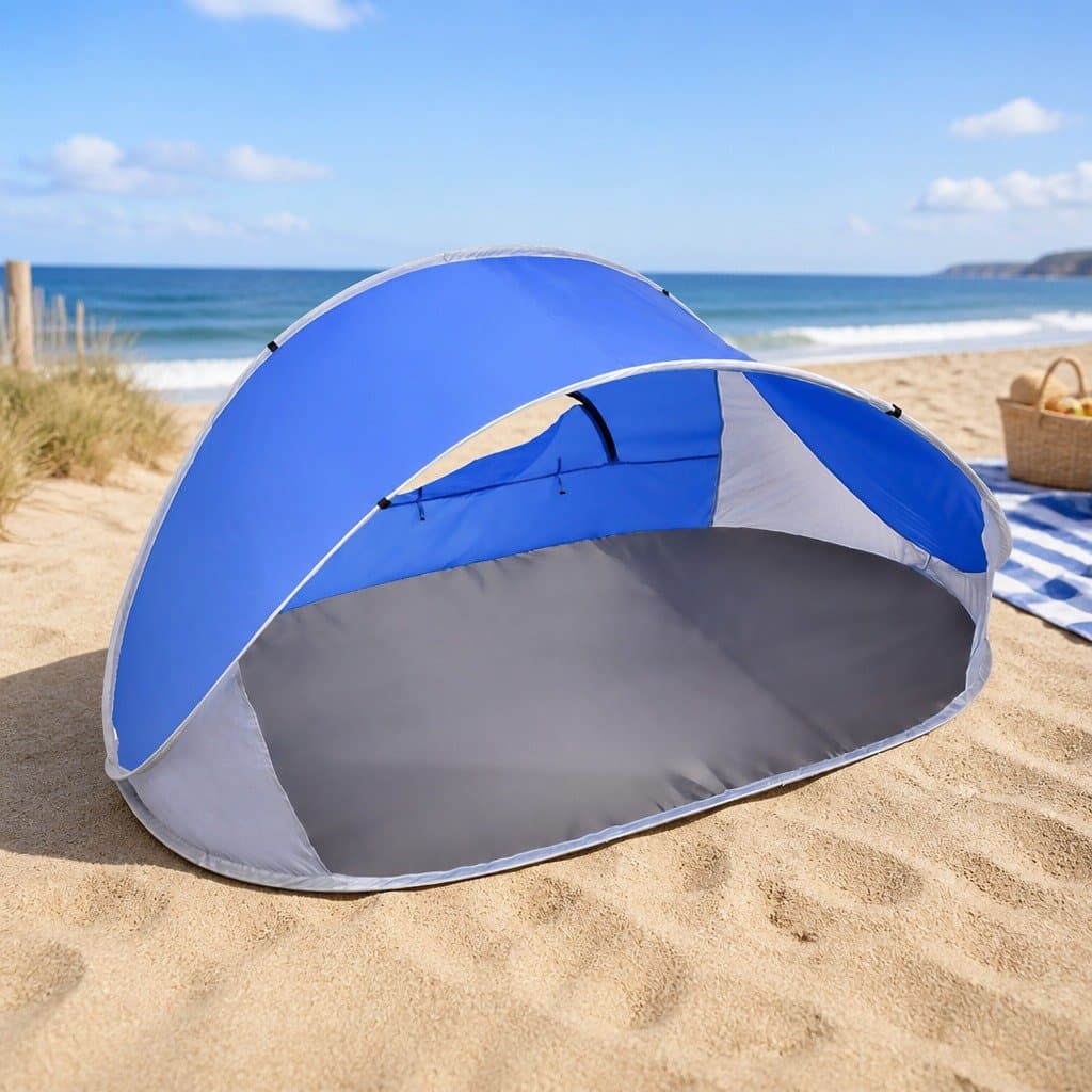 Instant Setup Blue Pop Up Tent for 4 People