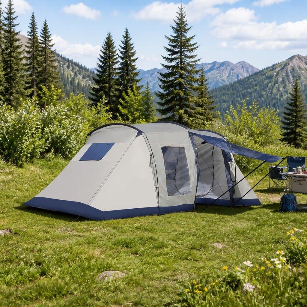 Large Family Camping Tent for 6-8 People