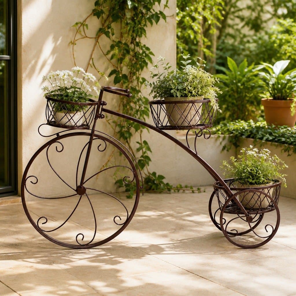 Metal Plant Stand for Indoor and Outdoor Use