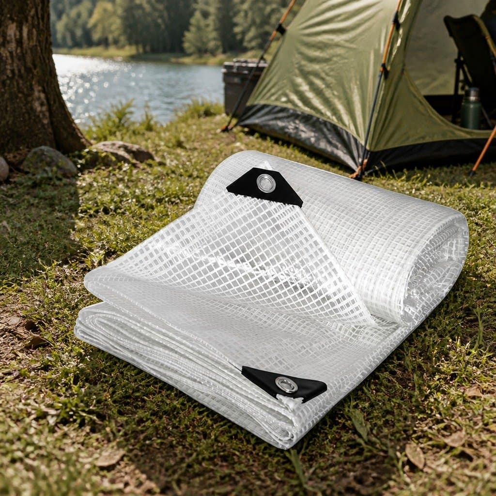 Clear Tarpaulin 200GSM for Outdoor Use 6.1m x