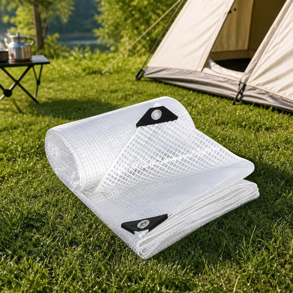 Heavy Duty Clear Tarpaulin 200GSM Waterproof Camping Tarp All Weather Protection