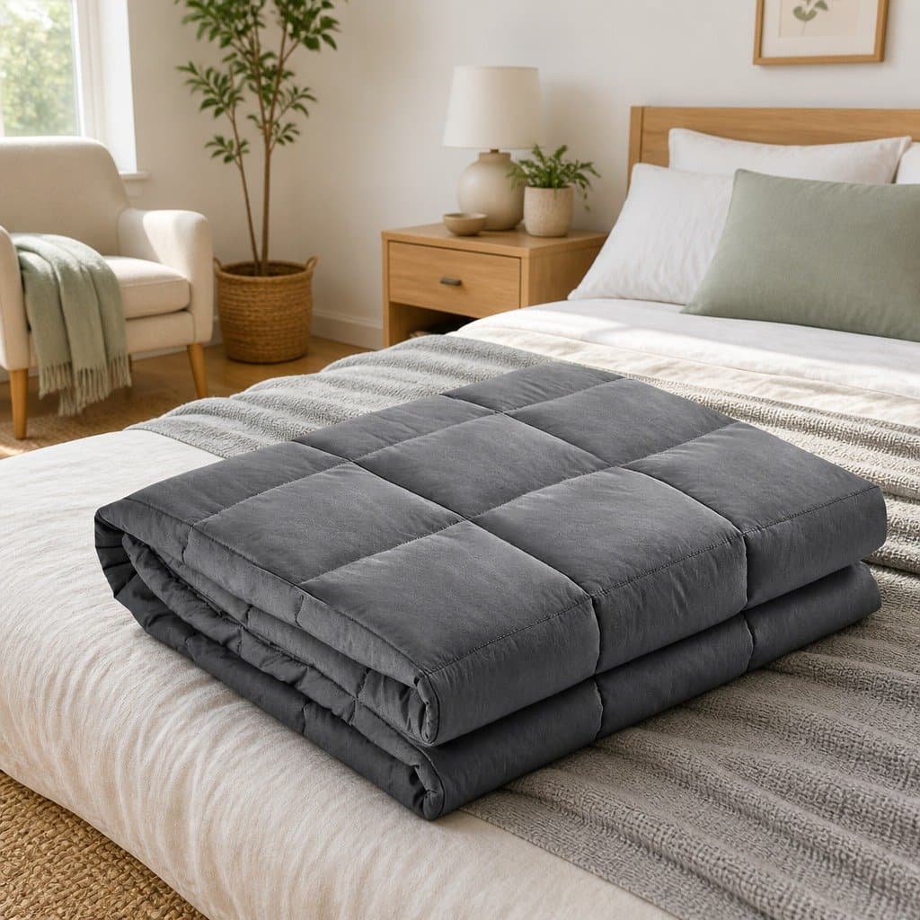 7KG Grey Weighted Blanket for Adults