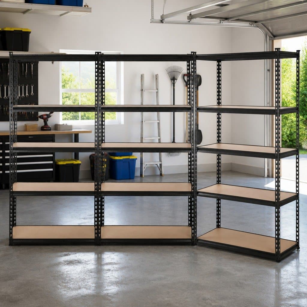 5-Tier Heavy-Duty Metal Shelving Rack 3x1.5M