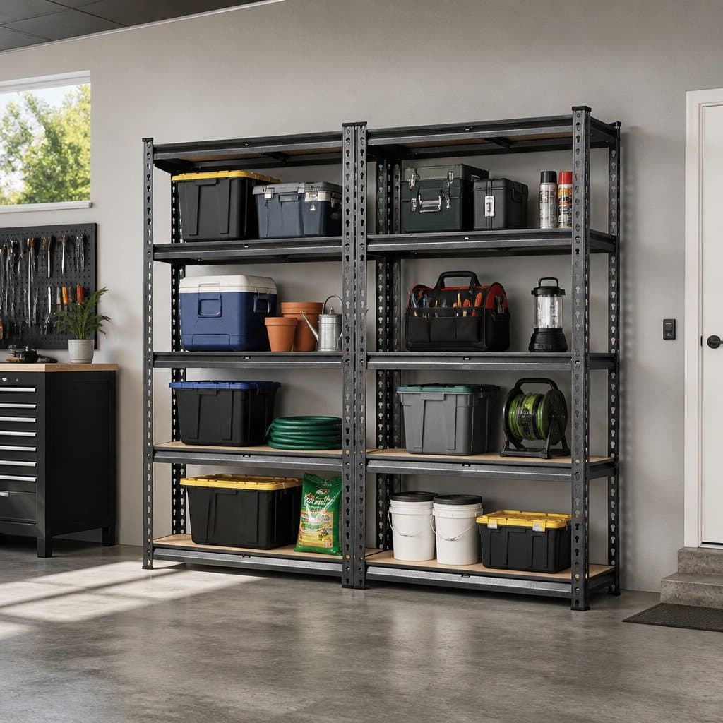 Storage Shelving Rack 2x1.5M Garage Warehouse Racking Unit Steel Shelf System
