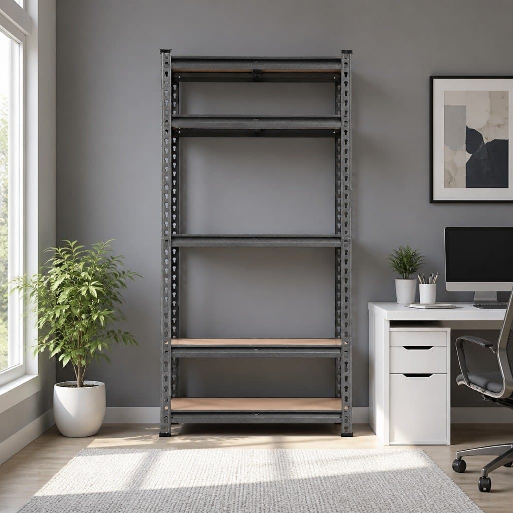 Garage Shelving Unit Warehouse Rack Pallet Racking Storage Shelf 4x1.5M Charcoal