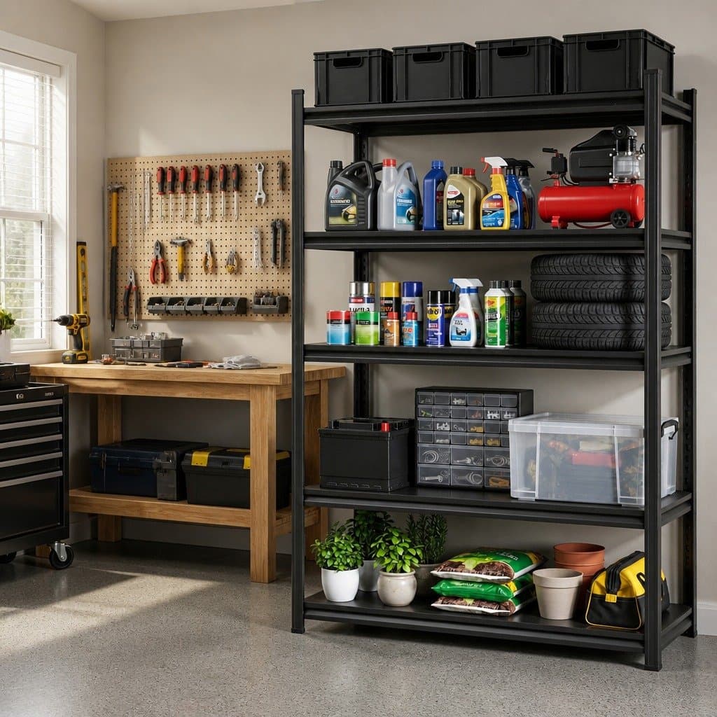 Heavy Duty 5-Tier Steel Shelving Unit for Storage