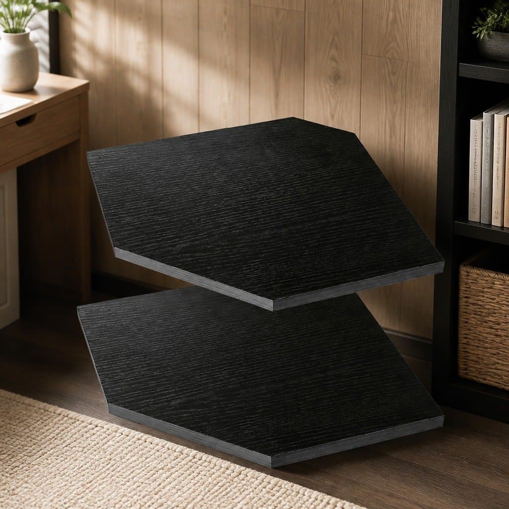 Wall Mounted Corner Shelves Set for Storage