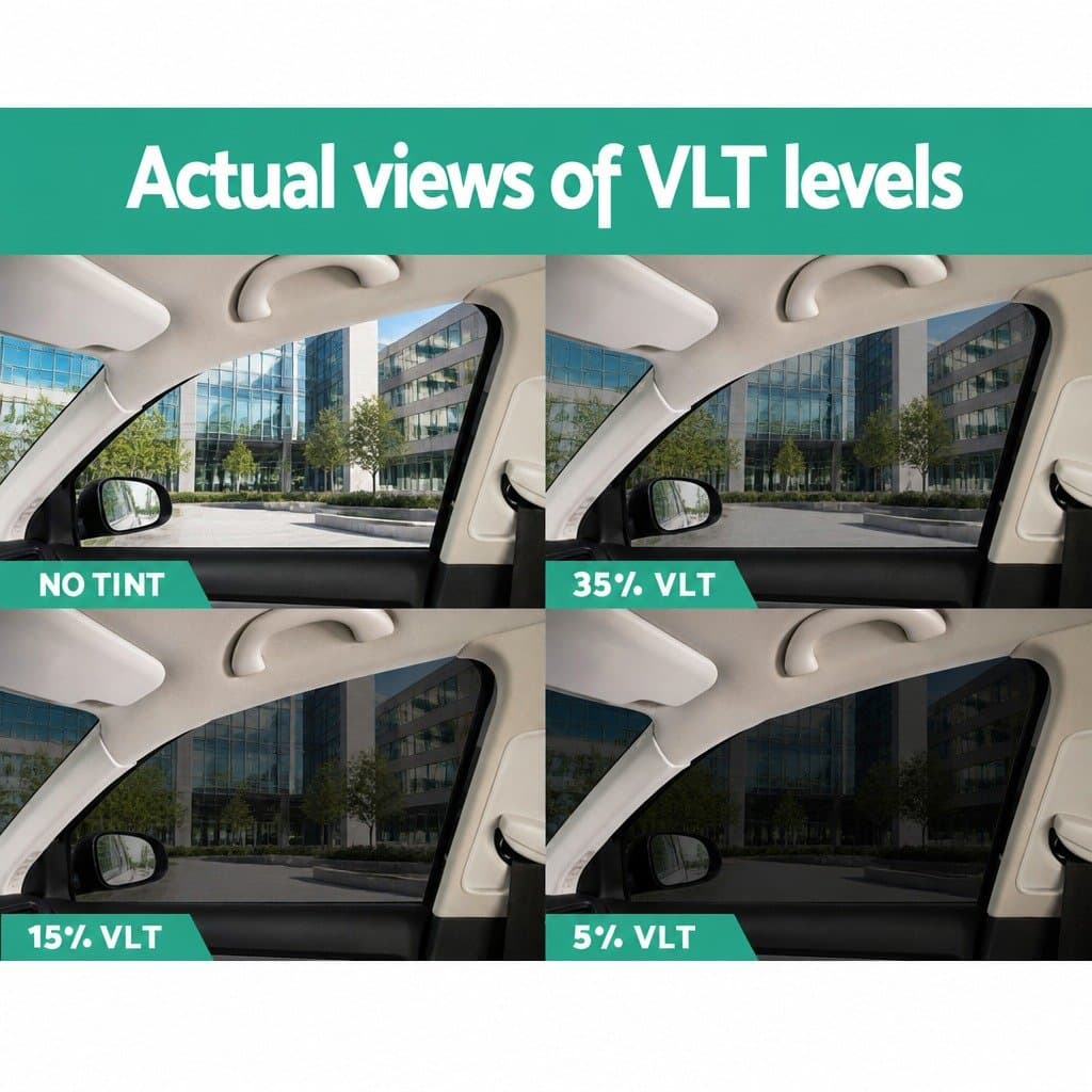 Black Window Tint Film 76cm x 7m for Auto & Home
