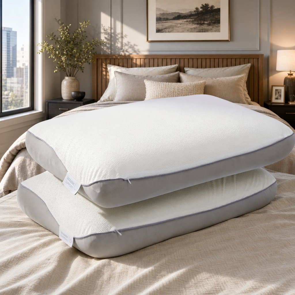Ergonomic Memory Foam Pillow with Dual-Sided Comfort