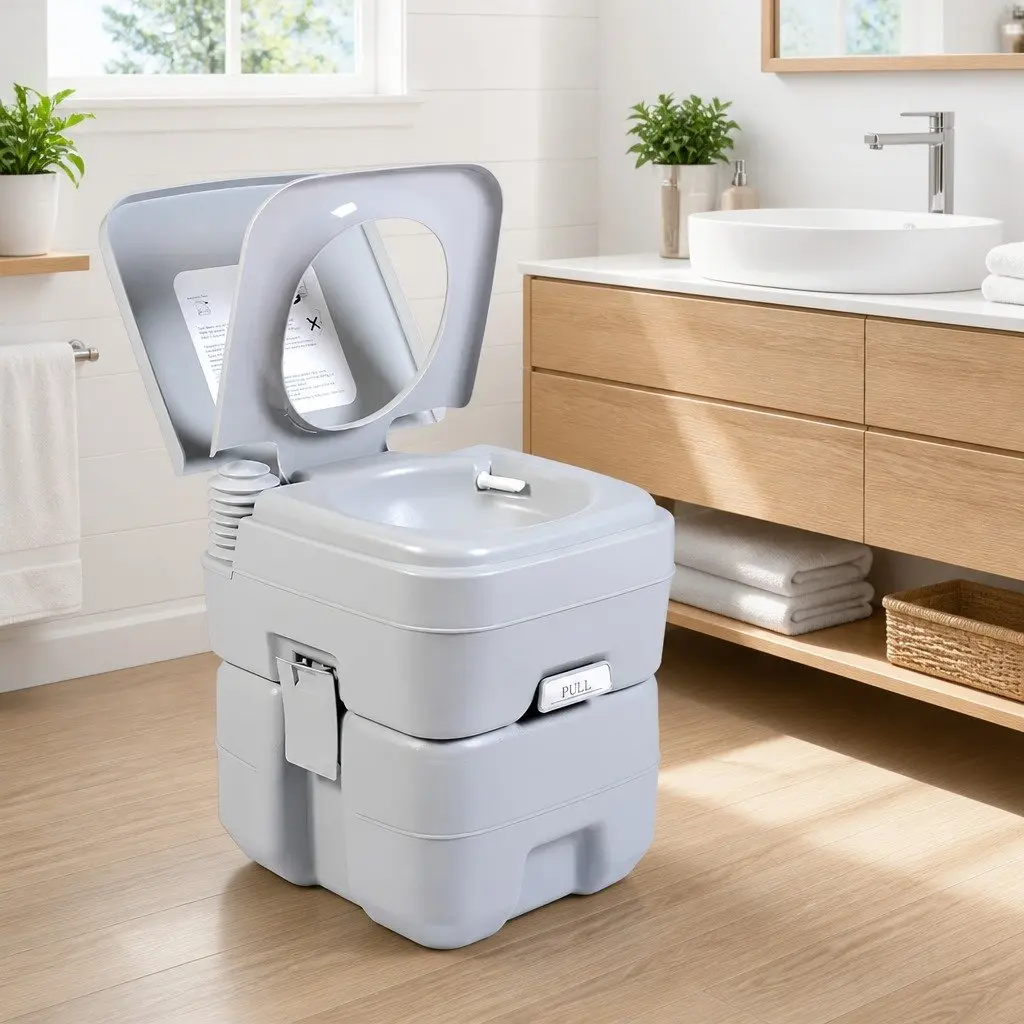 Mobile Flushing Camping Toilet with Anti-Odor Technology
