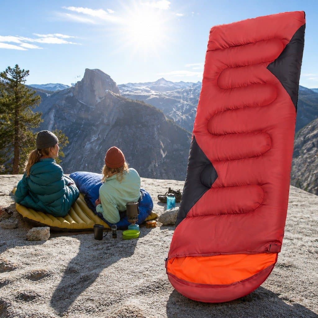 Rectangular Sleeping Bag for Camping Adventures