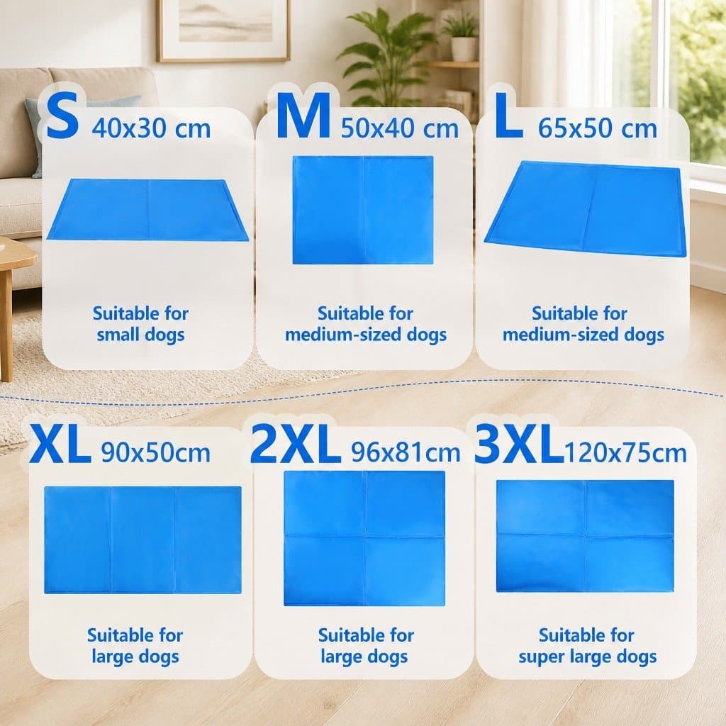 Pet Cooling Cushion Dog Cat Ice Mat Comfortable Summer XL Multi Functional