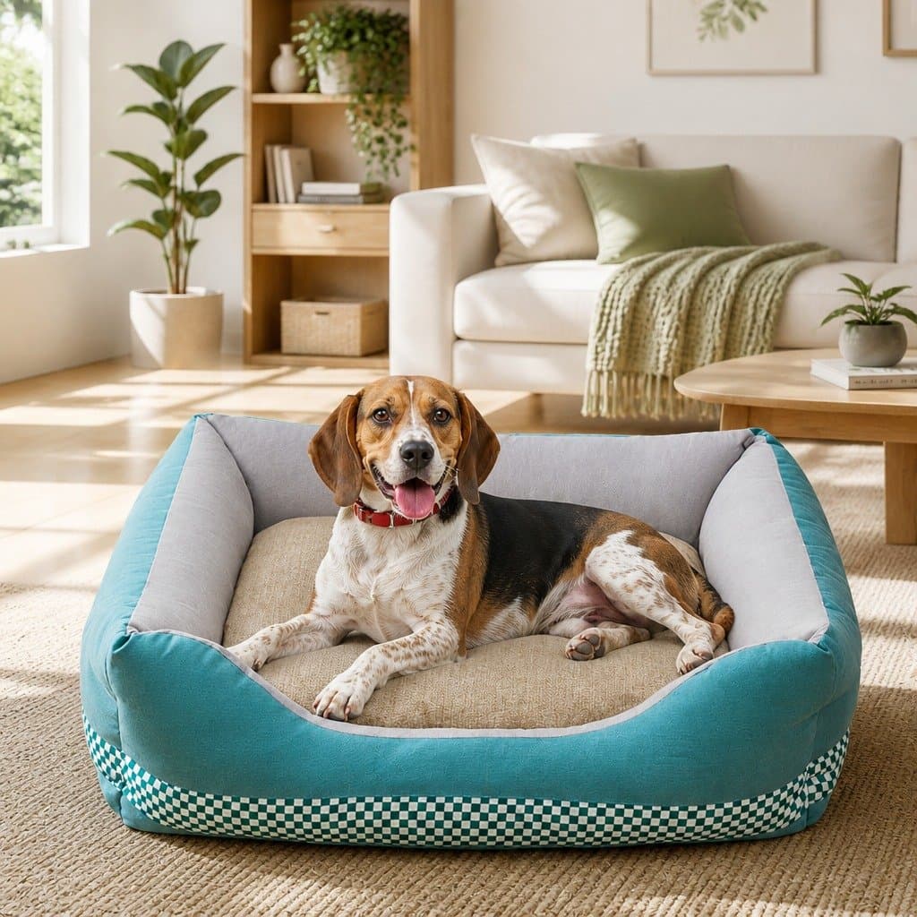 Checkerboard Dog Bed for Maximum Comfort