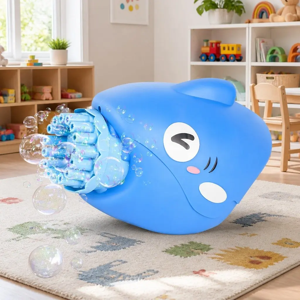Bubble Gun Shark Automatic Toy with 15 Holes