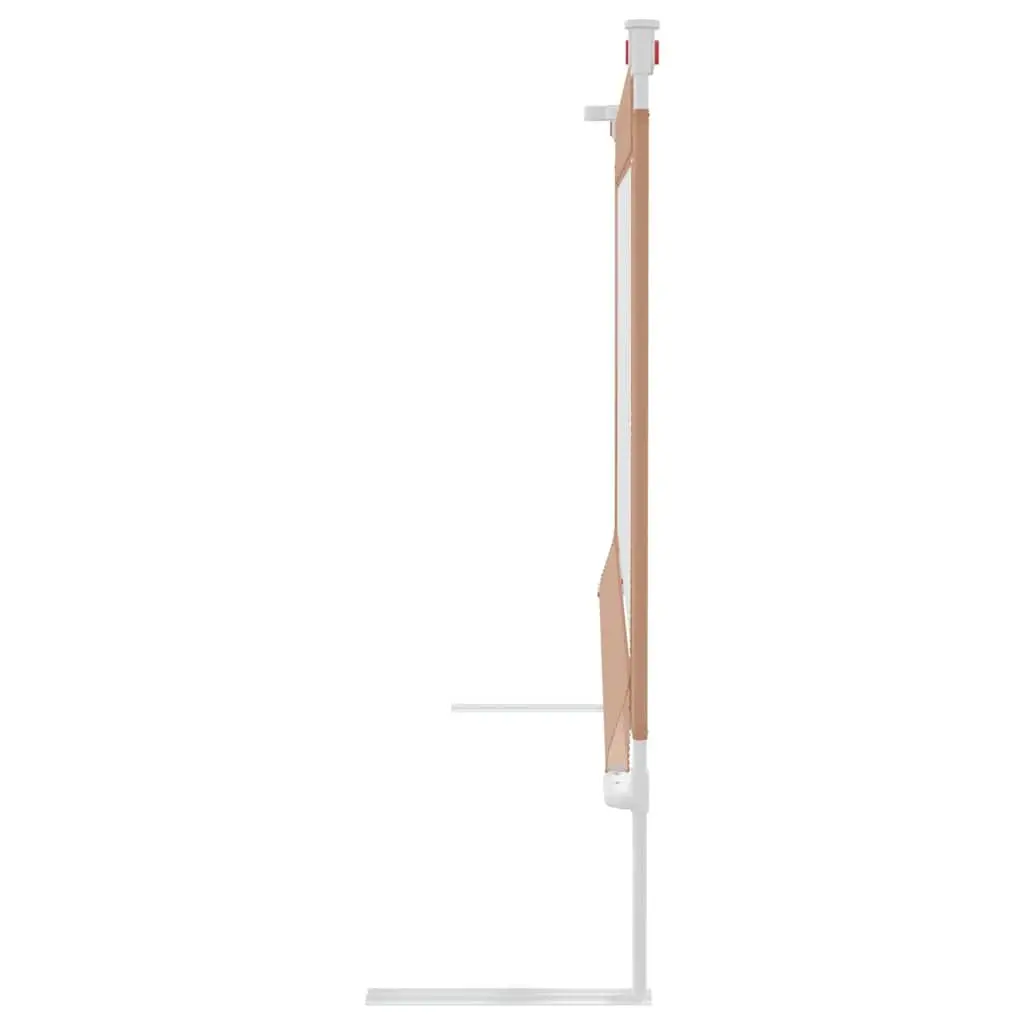 Toddler Bed Guard Adjustable Height Polyester 180x25cm Taupe