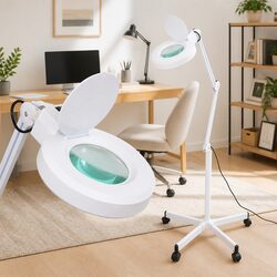 Premium Standing Magnifying Lamp with LED Ring Light