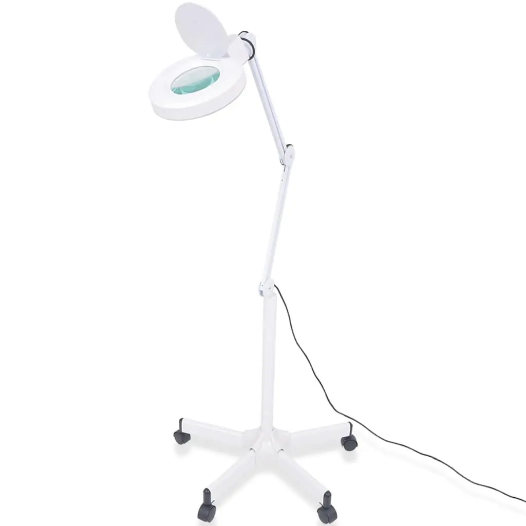 Standing Magnifying Lamp with LED Ring Light