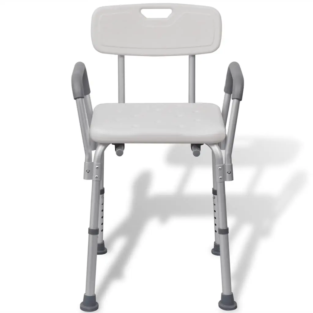 Adjustable Height Shower Chair for Elderly Support