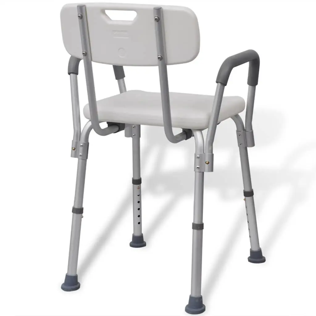 Adjustable Height Shower Chair for Elderly Support