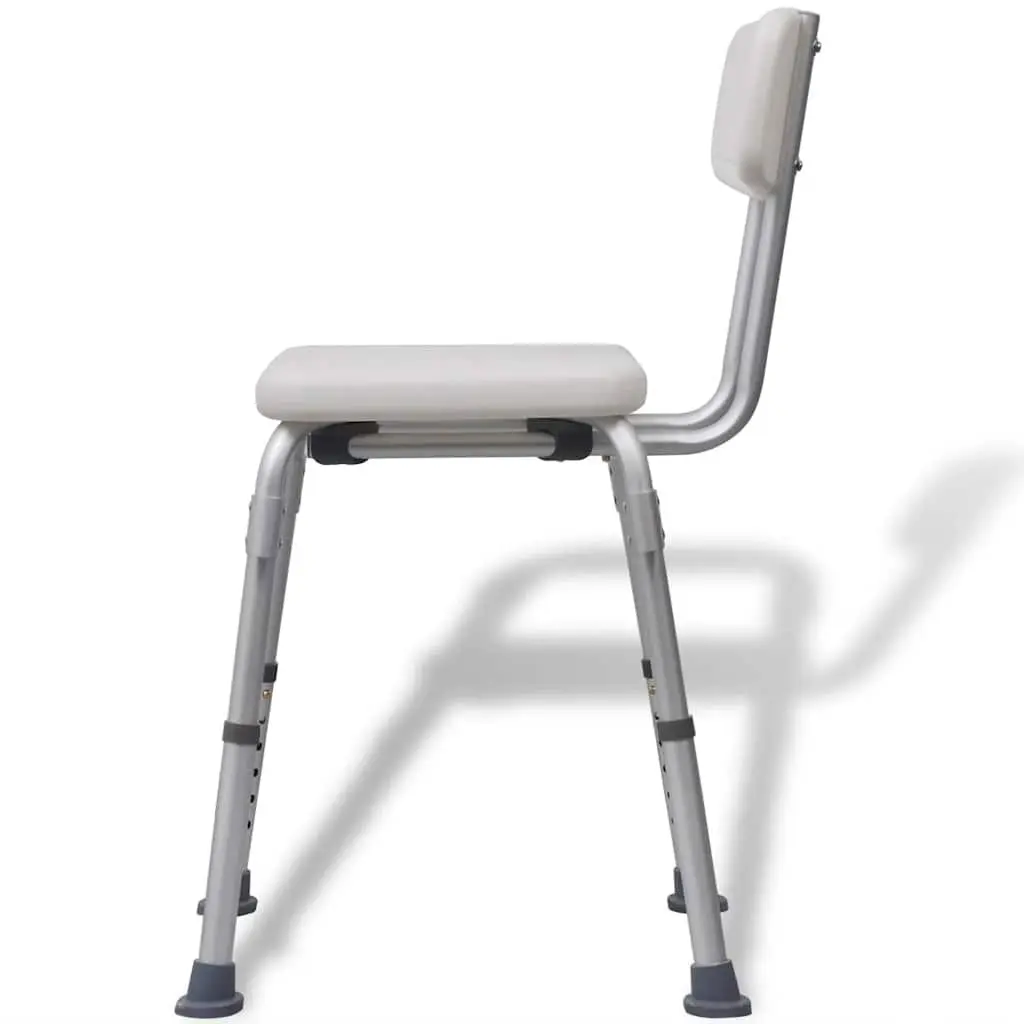 Adjustable Height Shower Chair for Elderly Support