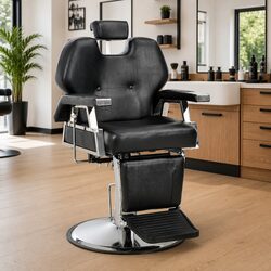 Premium Barber Chair with Rotatable Seat and Adjustable Features