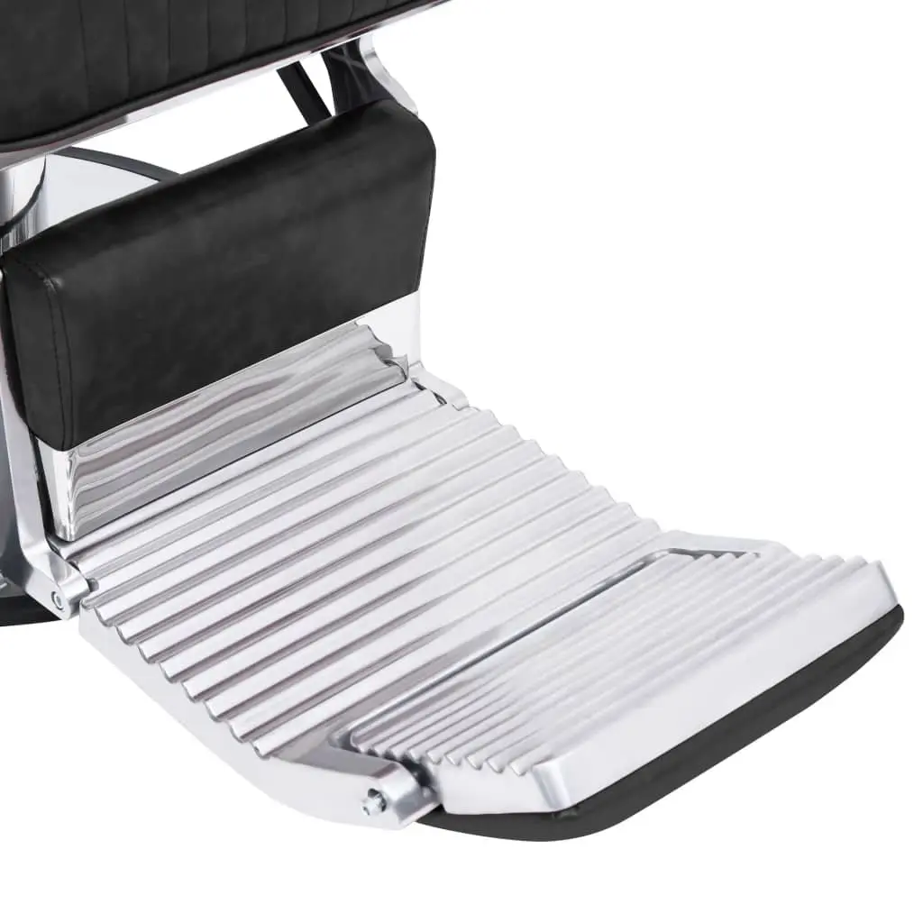 Barber Chair Faux Leather Black 360 Rotatable Adjustable Backrest and Headrest