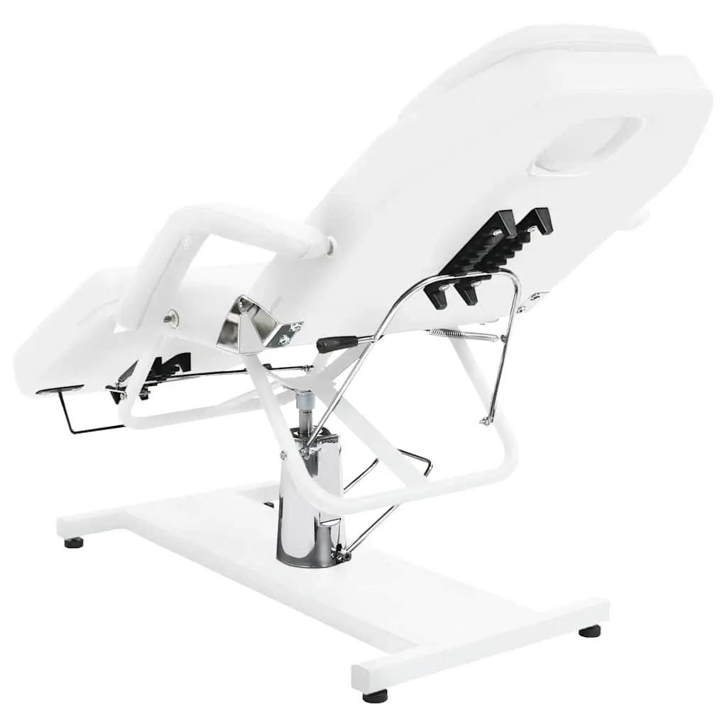 Massage Table PVC 180x62cm White Adjustable